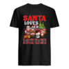 Christmas Santa Loves Dancer Teacher Merry X mas shirt